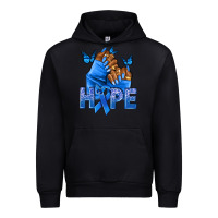 Black hope blueribboncolon cancer nails Urban Hoodie - NancyCooperArtShop