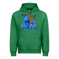 Emerald hope blueribboncolon cancer nails Urban Hoodie - NancyCooperArtShop