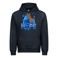 Navy hope blueribboncolon cancer nails Urban Hoodie - NancyCooperArtShop