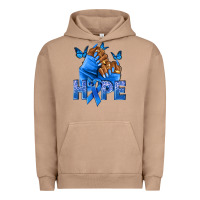 Pigment Burro hope blueribboncolon cancer nails Urban Hoodie - NancyCooperArtShop