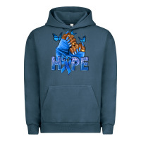 Pigment Midnight Navy hope blueribboncolon cancer nails Urban Hoodie - NancyCooperArtShop