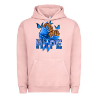 Pigment Salmon hope blueribboncolon cancer nails Urban Hoodie - NancyCooperArtShop