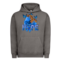 Pigment Tornado hope blueribboncolon cancer nails Urban Hoodie - NancyCooperArtShop