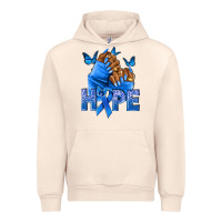 Sandshell hope blueribboncolon cancer nails Urban Hoodie - NancyCooperArtShop