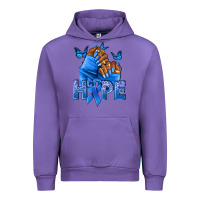 Tulip hope blueribboncolon cancer nails Urban Hoodie - NancyCooperArtShop