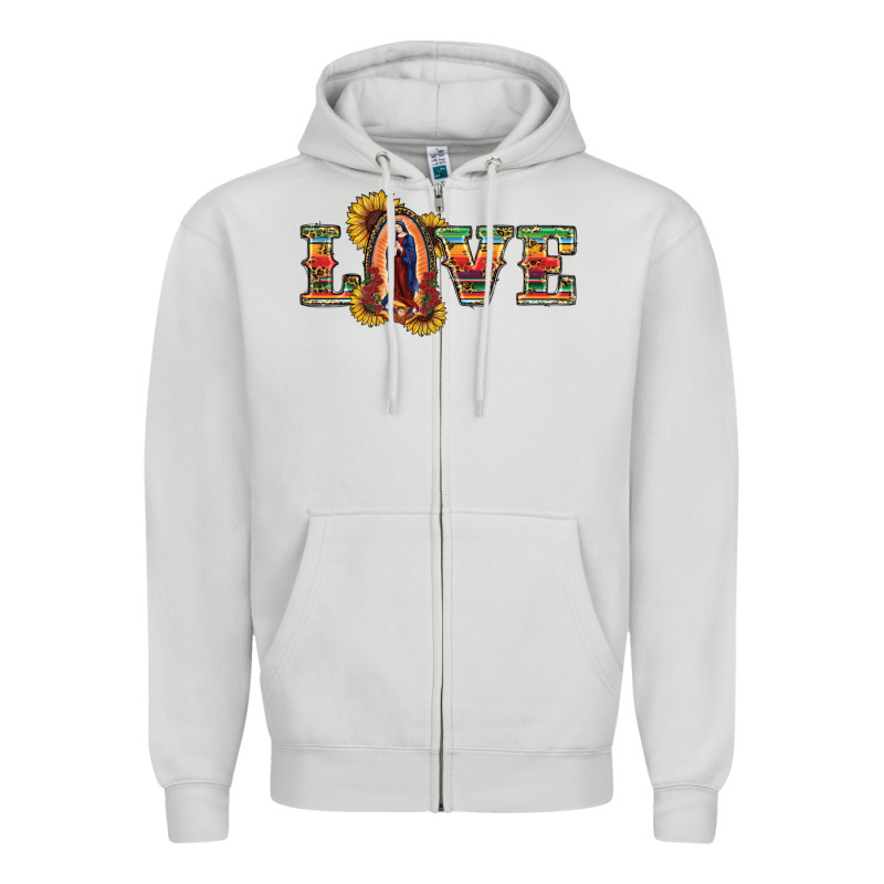 Love Lady Of Guadalupe Zipper Hoodie by RanaPortraitStore | Teevron