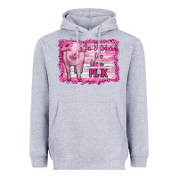 Heather Grey in october we wear pink pig Heavyweight Hoodie - RanaPortraitStore