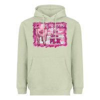 Matcha in october we wear pink pig Heavyweight Hoodie - RanaPortraitStore