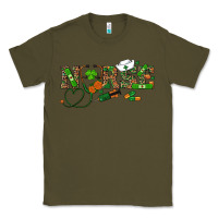 Army Green st patricks day nurse Classic Tee - RanaPortraitStore