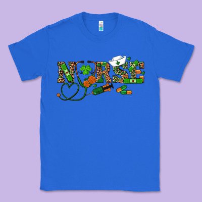 St Patricks Day Nurse Classic Tee Designed By Ranaportraitstore