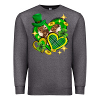 Charcoal Heather St. Patrick's Day lucky heart Premium Sweatshirt - Neo Western