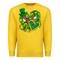 Lemon St. Patrick's Day lucky heart Premium Sweatshirt - Neo Western