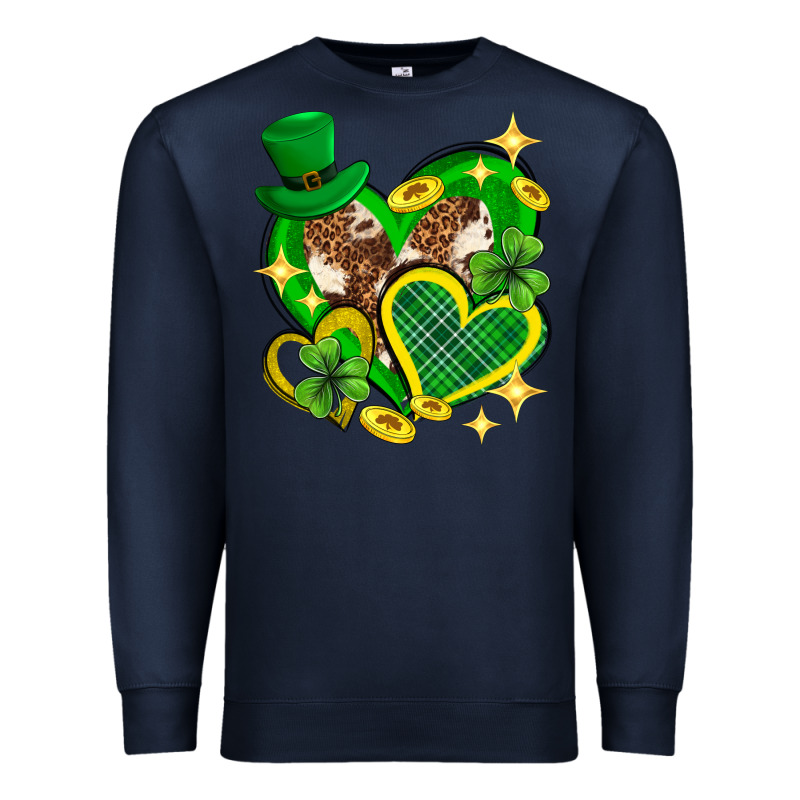 St. Patrick's Day Lucky Heart Premium Sweatshirt by Neo Western | Teevron