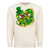 Sandshell St. Patrick's Day lucky heart Premium Sweatshirt - Neo Western