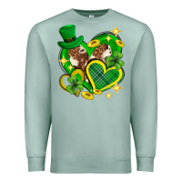 Seafoam St. Patrick's Day lucky heart Premium Sweatshirt - Neo Western