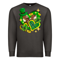 Smoke St. Patrick's Day lucky heart Premium Sweatshirt - Neo Western