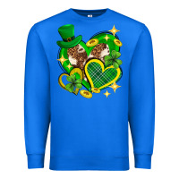 True Royal St. Patrick's Day lucky heart Premium Sweatshirt - Neo Western