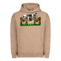 Pigment Burro Western Holstein Cow And Baby Cow Mom Urban Hoodie - LillyAllenDesigns