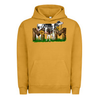 Pigment Peanut Butter Western Holstein Cow And Baby Cow Mom Urban Hoodie - LillyAllenDesigns