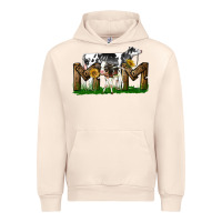 Sandshell Western Holstein Cow And Baby Cow Mom Urban Hoodie - LillyAllenDesigns