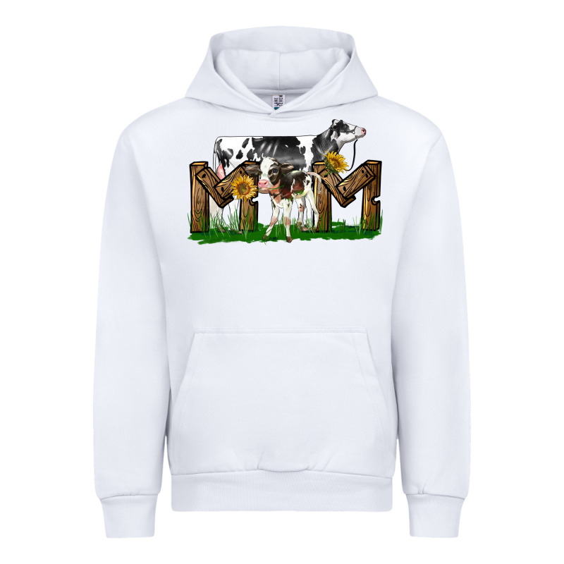 Western Holstein Cow And Baby Cow Mom Urban Hoodie by LillyAllenDesigns | Teevron