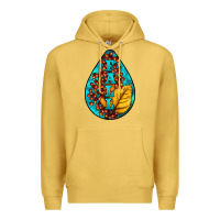 Antique Gold Fall Teardrop Premium Hoodie - LillyAllenDesigns