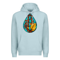 Blue Mist Fall Teardrop Premium Hoodie - LillyAllenDesigns