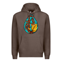 Coffee Fall Teardrop Premium Hoodie - LillyAllenDesigns