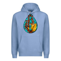 Colony Blue Fall Teardrop Premium Hoodie - LillyAllenDesigns