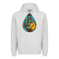 Dove Grey Fall Teardrop Premium Hoodie - LillyAllenDesigns