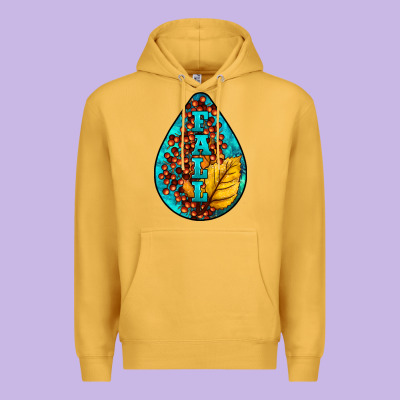 Fall Teardrop Premium Hoodie Designed By Lillyallendesigns