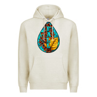 Oatmeal Heather Fall Teardrop Premium Hoodie - LillyAllenDesigns