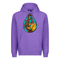 Purple Fall Teardrop Premium Hoodie - LillyAllenDesigns