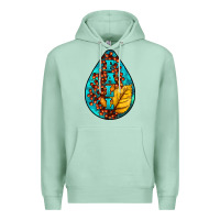 Seafoam Fall Teardrop Premium Hoodie - LillyAllenDesigns