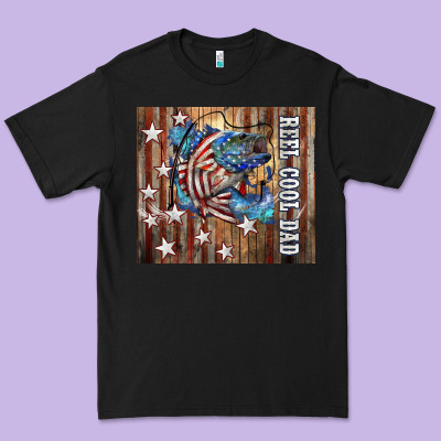 Western Reel Cool Dad American Premium Tee Designed By Lillyallendesigns