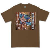 Cacao Western Reel Cool Dad American Premium Tee - LillyAllenDesigns