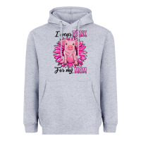 Heather Grey i wear pink for my mom pig Heavyweight Hoodie - RanaPortraitStore
