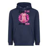 Navy i wear pink for my mom pig Heavyweight Hoodie - RanaPortraitStore