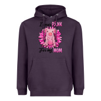 Plum i wear pink for my mom pig Heavyweight Hoodie - RanaPortraitStore