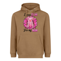 Toasted Coconut i wear pink for my mom pig Heavyweight Hoodie - RanaPortraitStore