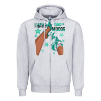 Heather Grey Teal I Have Two Moods Afro Girl Sneakers Zipper Hoodie - texasbilliewilder