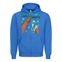 True Royal Teal I Have Two Moods Afro Girl Sneakers Zipper Hoodie - texasbilliewilder