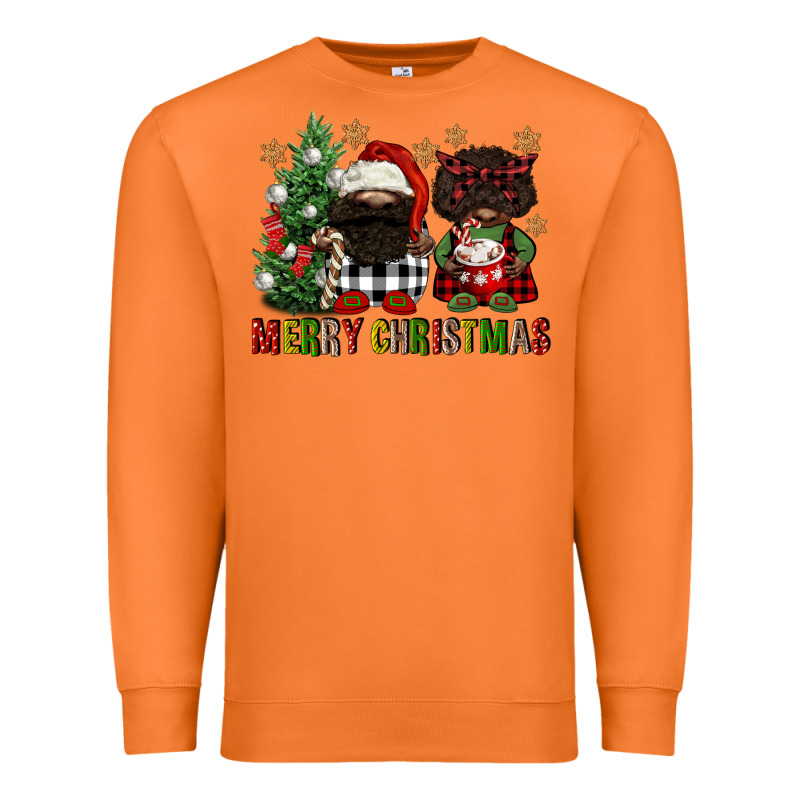 Merry Christmas Buffalo Afro Gnomies Premium Sweatshirt by FaDigitalArtStudio | Teevron