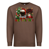 Chestnut merry christmas buffalo afro gnomies Premium Sweatshirt - FaDigitalArtStudio