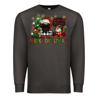 Smoke merry christmas buffalo afro gnomies Premium Sweatshirt - FaDigitalArtStudio