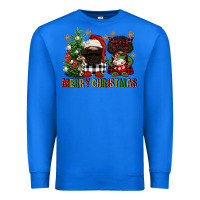 True Royal merry christmas buffalo afro gnomies Premium Sweatshirt - FaDigitalArtStudio