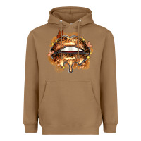 Toasted Coconut melanin lips Heavyweight Hoodie - Zillion Design Studio