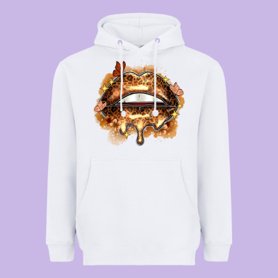 Melanin Lips Heavyweight Hoodie Designed By Zillion Design Studio