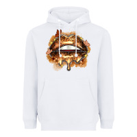 White melanin lips Heavyweight Hoodie - Zillion Design Studio