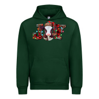 Forest Green joy baby cow christmas Urban Hoodie - Jasminsmagicworld